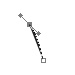 Create a new Point, Hold down the mouse button while dragging up to the left a bit to make it curve
