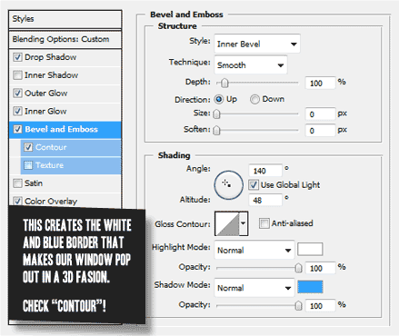 Main Window White and Blue Bevel