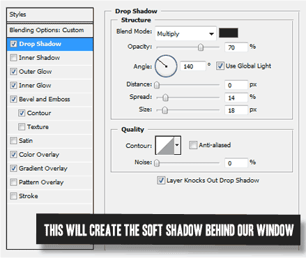 Main Window Shadow