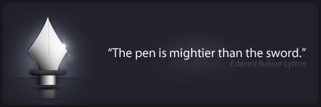 The Pen is Mightier than the Brush!