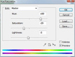 Hue Saturation & Lightness Adjustment Layer