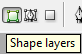 Select Shape Layers from the Shape Tools Option bar