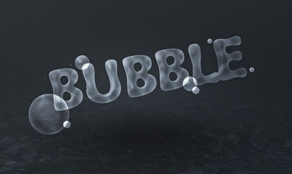 Bubble Text Effect made in Photoshop
