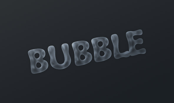 Bubble Text Effect Layer Style