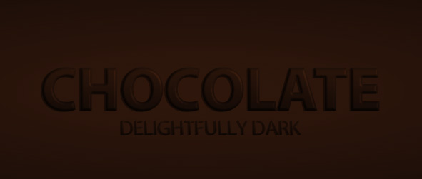 Chocolate Text Effect Preview