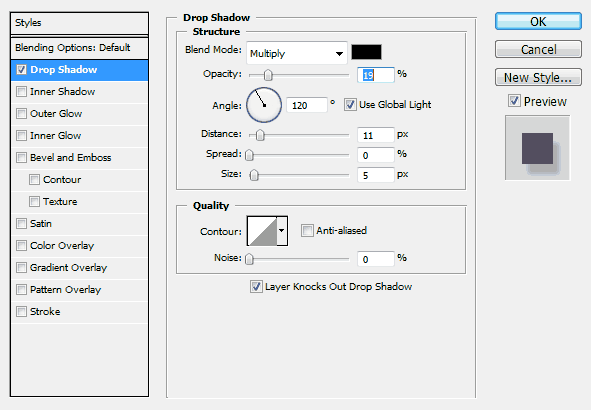 Add a Drop Shadow