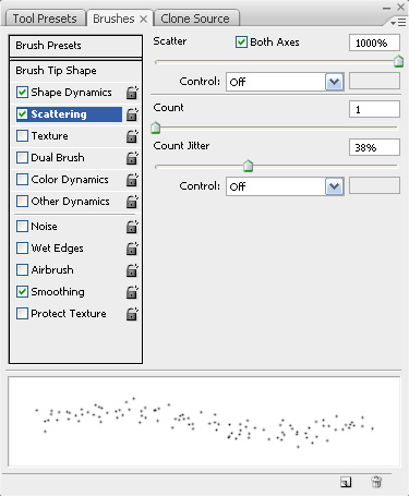 Scatter Brush Scattering