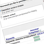 Adword Keyword Tool for creating Blog Posts