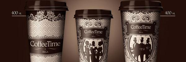 Coffee Time Bag and Cups