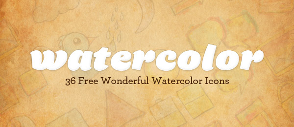 Watercolor Free Icon Pack Watercolor Free Icon Pack