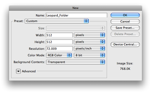 photoshop enlarge icons for mac