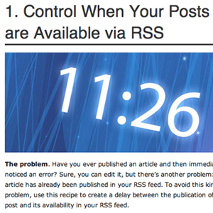 10 Useful RSS-Tricks and Hacks For WordPress