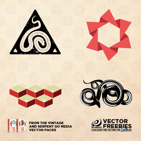 4 new Vector Freebies from Tutorial9, only available for Free on Tutorial9