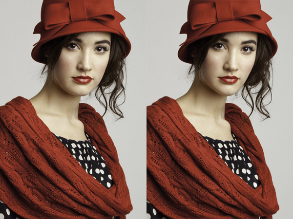 Before and After Liquifying Face