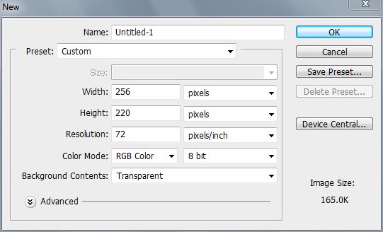 Step 1 - Creating a new document