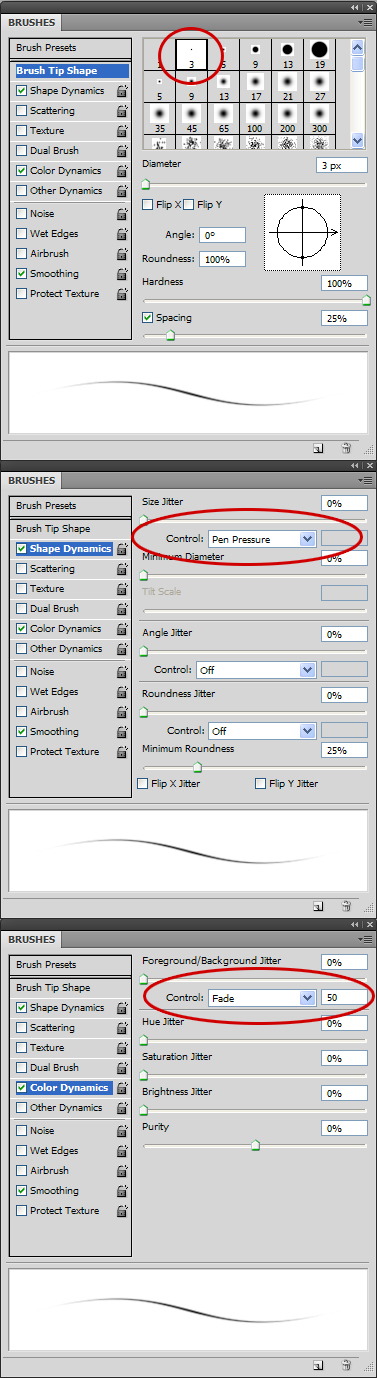 Brush Settings