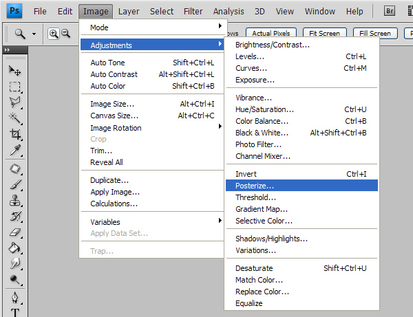 Posterize Menu
